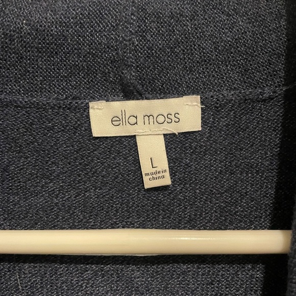 Navy Ella moss Open Cardigan Long line Size Large - Picture 3 of 5